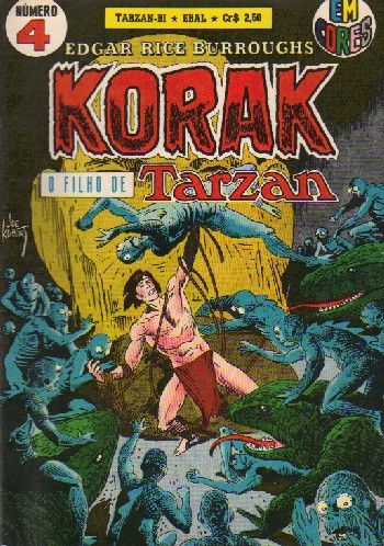 Tarzan BI em cores Korak O filho de Tarzan nº 04 ebal