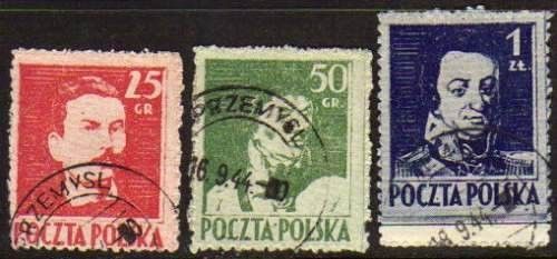 Polonia 0427/29 Primeiros selos da República U aa0092