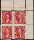 Canada 192 George VI Quadra NNN